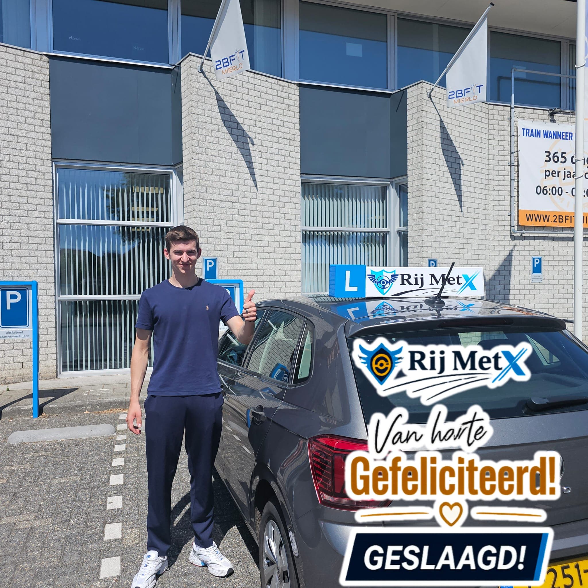 Geslaagde leerling van Rij MetX, maart 2026 · 1e keer geslaagd